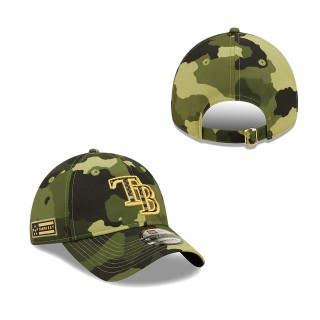 Tampa Bay Rays New Era Camo 2022 Armed Forces Day 9TWENTY Adjustable Hat