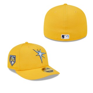 Tampa Bay Rays Yellow 2024 Spring Training Low Profile 59FIFTY Fitted Hat