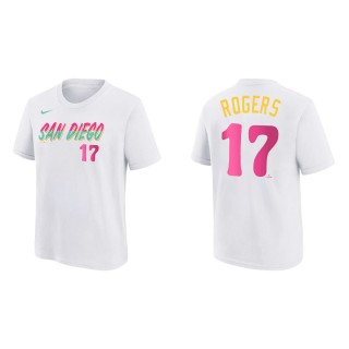 Taylor Rogers Youth San Diego Padres White 2022 City Connect Name & Number T-Shirt