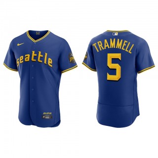 Taylor Trammell Seattle Mariners Royal 2023 City Connect Authentic Jersey