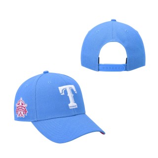Texas Rangers 1995 MLB All-Star Game Orchid Undervisor MVP Snapback Hat Periwinkle