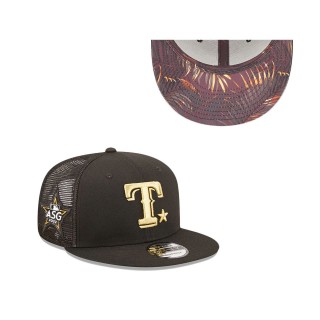 Men's Texas Rangers Black 2022 MLB All-Star Game 9FIFTY Snapback Adjustable Hat