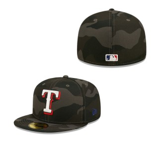 Men's Texas Rangers Camo Dark 59FIFTY Fitted Hat