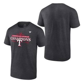 Texas Rangers Charcoal 2023 American League Champions Locker Room T-Shirt