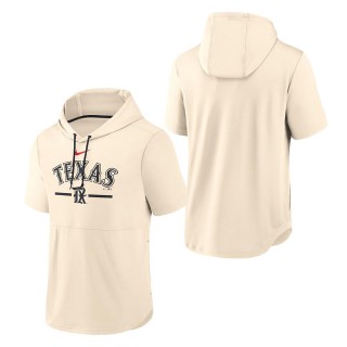 Texas Rangers Cream 2023 City Connect Short Sleeve Pullover Hoodie