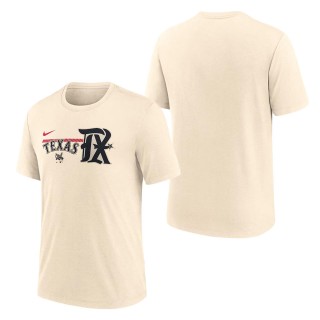 Texas Rangers Cream 2023 City Connect Tri-Blend T-Shirt