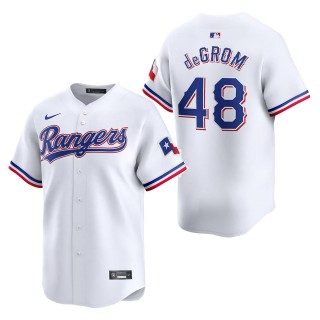 Texas Rangers Jacob deGrom White Home Limited Player Jersey