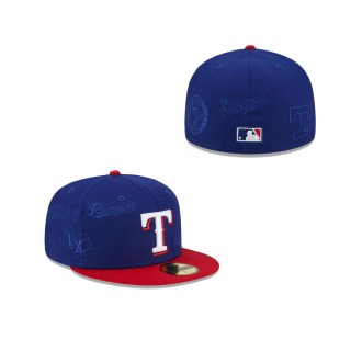Texas Rangers Multi Logo 59FIFTY Fitted Cap