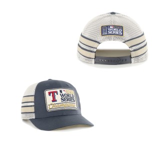 Texas Rangers Navy 2023 World Series Champions Trucker Adjustable Hat