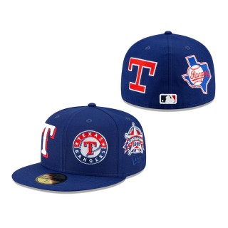 Texas Rangers Patch Pride 59FIFTY Fitted Hat Royal