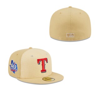Texas Rangers Raffia Front Fitted Hat