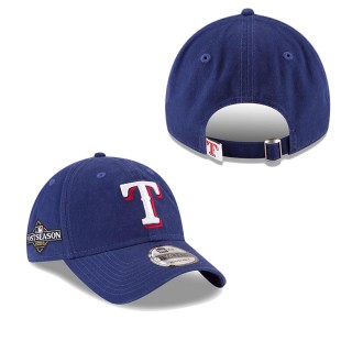 Texas Rangers Royal 2023 Postseason 9TWENTY Adjustable Cap