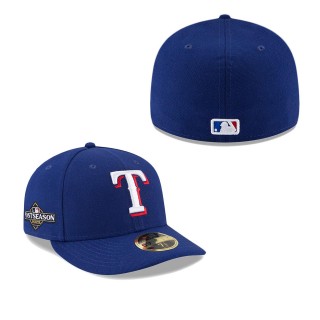 Texas Rangers Royal 2023 Postseason Low Profile 59FIFTY Fitted Cap