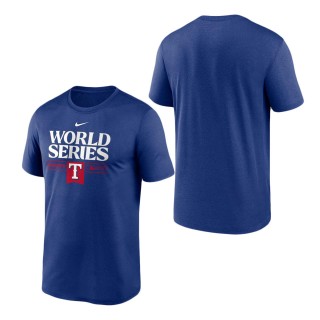 Texas Rangers Royal 2023 World Series Authentic Collection Dugout T-Shirt