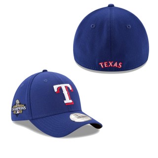 Texas Rangers Royal 2023 World Series Champions 39THIRTY Flex Hat