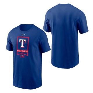 Texas Rangers Royal 2023 World Series Champions Banner T-Shirt
