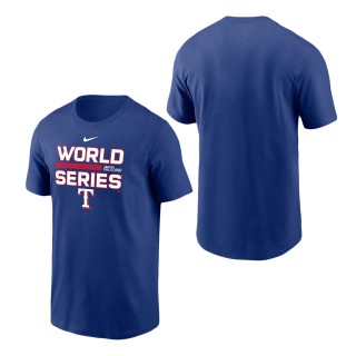 Texas Rangers Royal 2023 World Series Team Logo T-Shirt