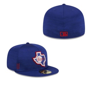Texas Rangers Royal 2024 Clubhouse 59FIFTY Fitted Hat