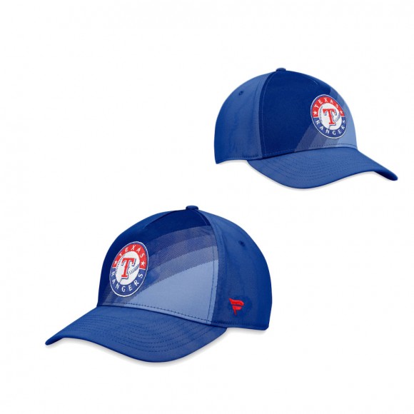 Texas Rangers Royal Iconic Gradient Flex Hat
