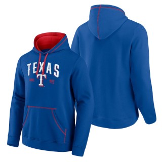 Texas Rangers Royal Red Ultimate Champion Logo Pullover Hoodie