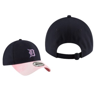 Detroit Tigers Navy Pink 2019 Mother's Day 9TWENTY Adjustable Team Glisten Hat