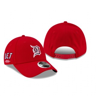 Detroit Tigers Red 4th of July 9FORTY Snapback Hat
