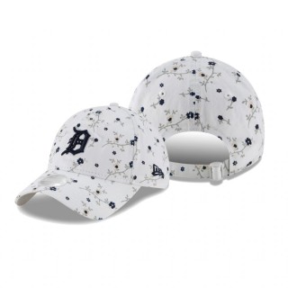 Women's Detroit Tigers White Blossom 9TWENTY Adjustable Hat