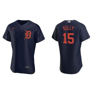 Carson Kelly Tigers Navy Authentic Jersey