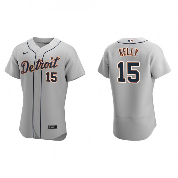 Carson Kelly Tigers Gray Authentic Road Jersey