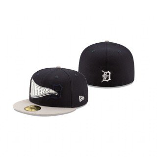 Tigers Navy Flag 59FIFTY Fitted Hat