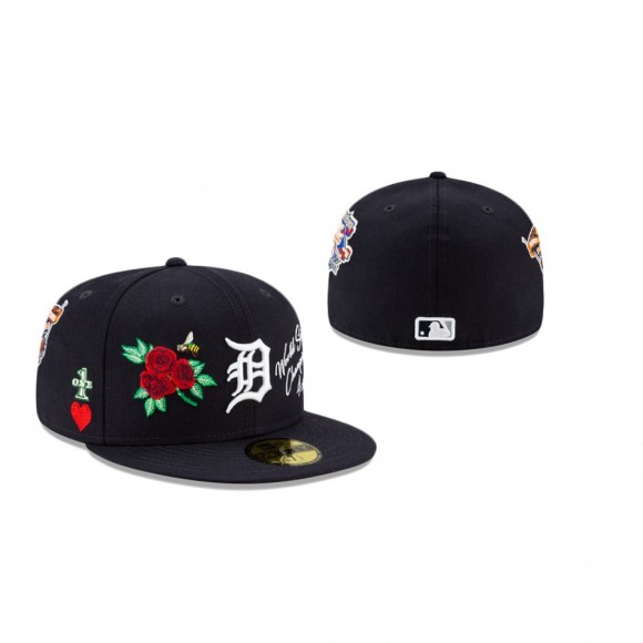 Tigers Navy Icon 59FIFTY Fitted Hat