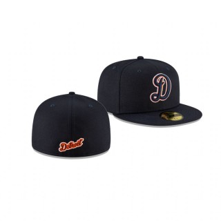 Tigers Black Ligature 59FIFTY Fitted Hat