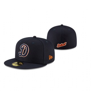 Tigers Navy Ligature 59FIFTY Hat