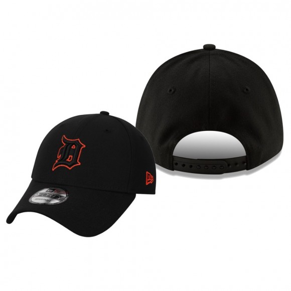Detroit Tigers Black Momentum 9FORTY Adjustable Snapback Hat