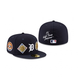 Tigers World Champions 59FIFTY Fitted Navy Hat