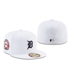 Tigers White Optic Stadium Patch Hat