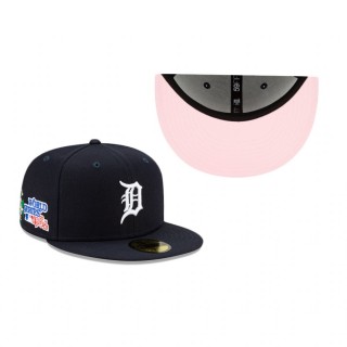 Tigers Navy State Flower 59FIFTY Fitted Hat
