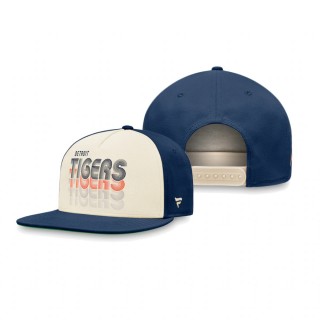 Detroit Tigers Cream Navy True Classic Gradient Snapback Hat
