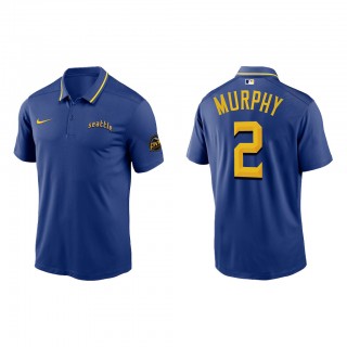 Tom Murphy Seattle Mariners Royal 2023 City Connect Knit Performance Polo