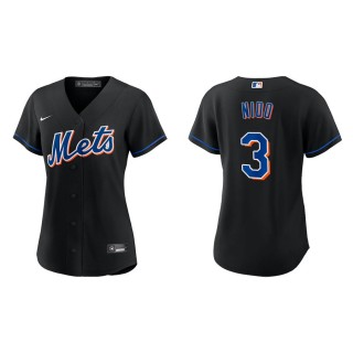 Tomas Nido Women's New York Mets Black Alternate Replica Jersey