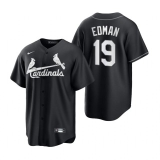 Cardinals Tommy Edman Nike Black White Replica Jersey
