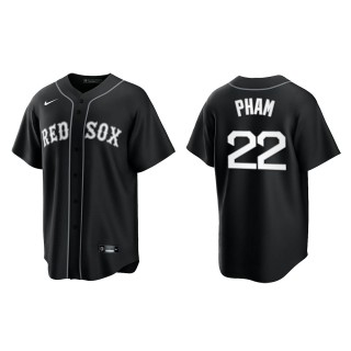 Men's Boston Red Sox Tommy Pham Black White Replica Official Jersey
