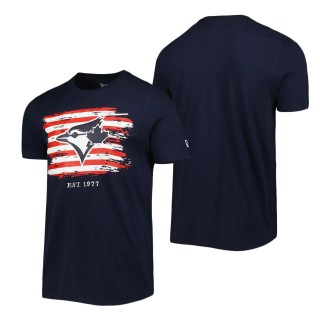 Men's Toronto Blue Jays Navy 4th of July Jersey T-Shirt