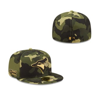 Toronto Blue Jays New Era Camo 2022 Armed Forces Day 59FIFTY Fitted Hat