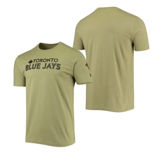 Toronto Blue Jays Olive Brushed Armed Forces T-Shirt