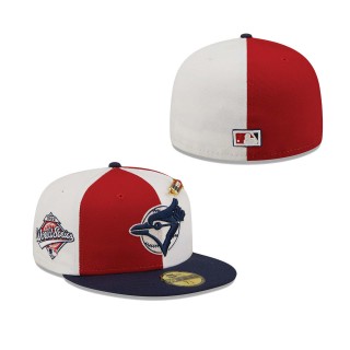 Toronto Blue Jays Pinwheel Americana Red 59FIFTY Fitted Hat