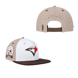 Toronto Blue Jays Pro Standard Chocolate Ice Cream Drip Snapback Hat White Brown