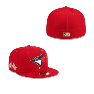 Toronto Blue Jays Red 2023 Fourth of July 59FIFTY Fitted Hat