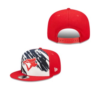 Men's Toronto Blue Jays Red 2022 4th of July Independence Day 9FIFTY Snapback Adjustable Hat