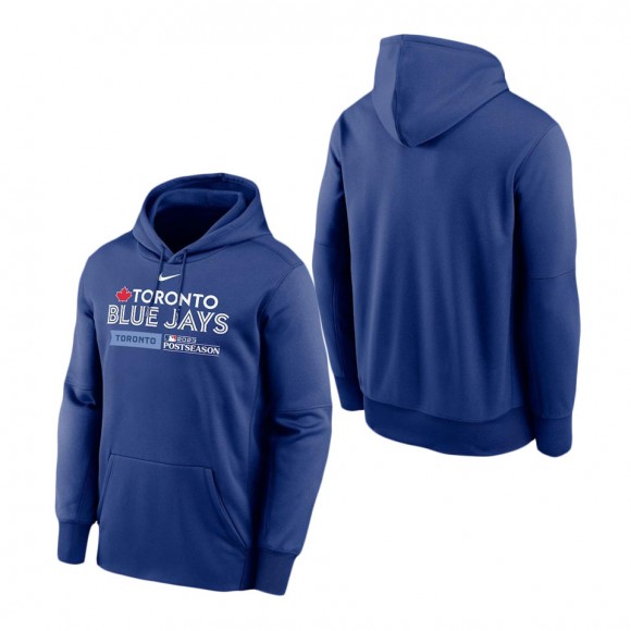 Toronto Blue Jays Royal 2023 Postseason Authentic Collection Dugout Pullover Hoodie
